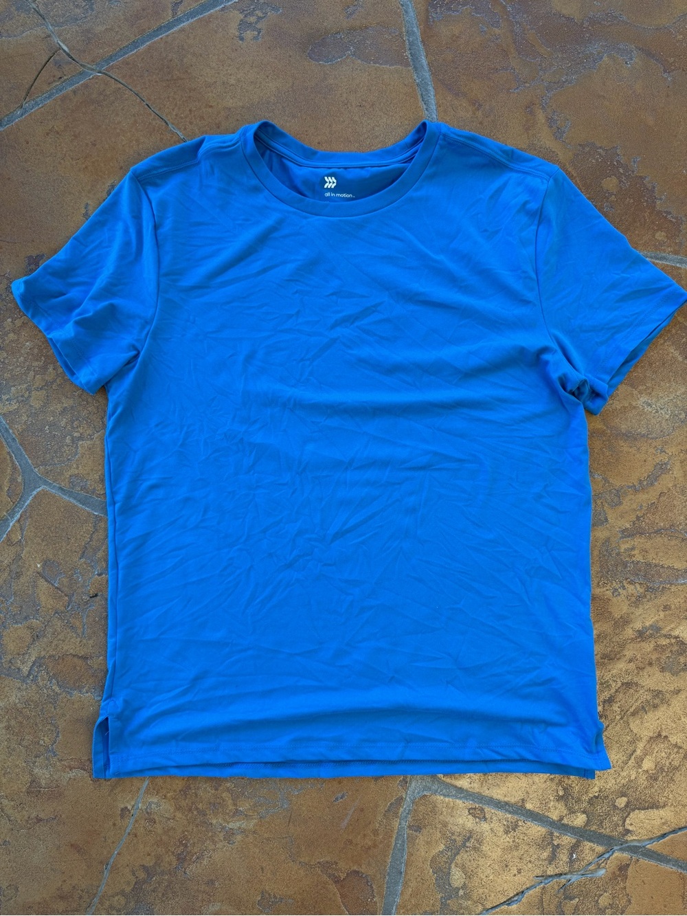 Men's All in Motion Crew Neck Athletic T-Shirt - Blue